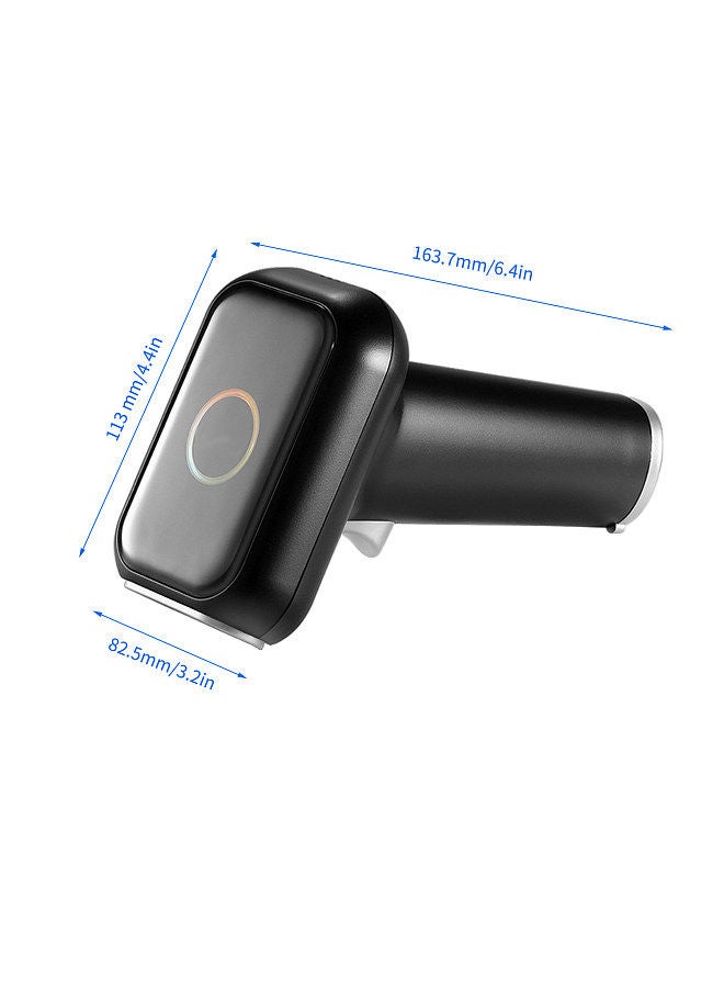 High Speed Barcode Scanner 1D/2D/QR Code Scanner 2.4G Wireless & USB Wired Bar Code Reader with Multi-Functional Base Compatible with Windows Android Linux Mac