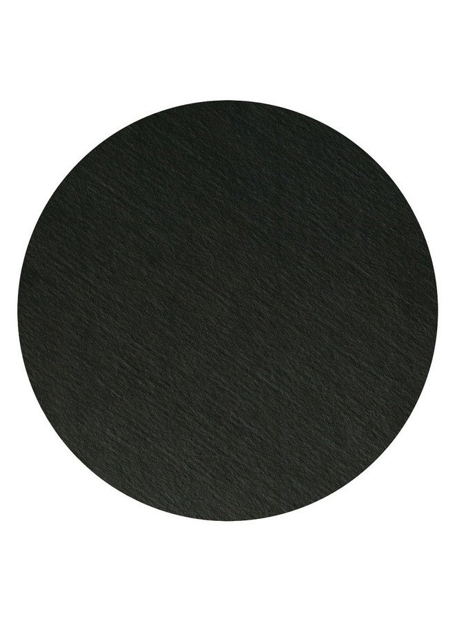 Hoffmaster 876107 Round Two-Sided Coaster, 4" Black (Pack of 500)