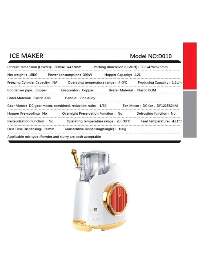 Cool Baby Frost Slush & Swirl 1.2L Soft-Serve Ice Cream & Frozen Treat Maker, No Freezing Required, Cone Storage Rack, Pro Cooling - Image 3