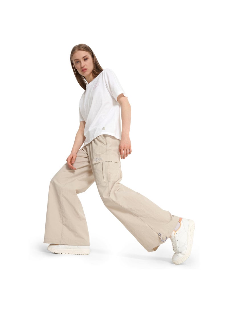 Termit سروال ترميت النسائي بلون البيج الفاتح – EU 38-40، مقاس واسع، أربطة قابلة للتعديل، 4 جيوب، مريح ووظيفي للمشي، التدريب والأنشطة اليومية - Image 4