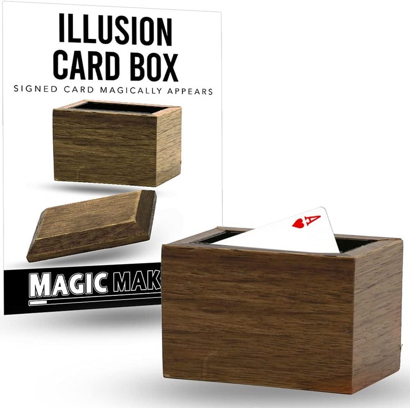 Magic Makers Illusion Card Box - Signed Card Magically Appears