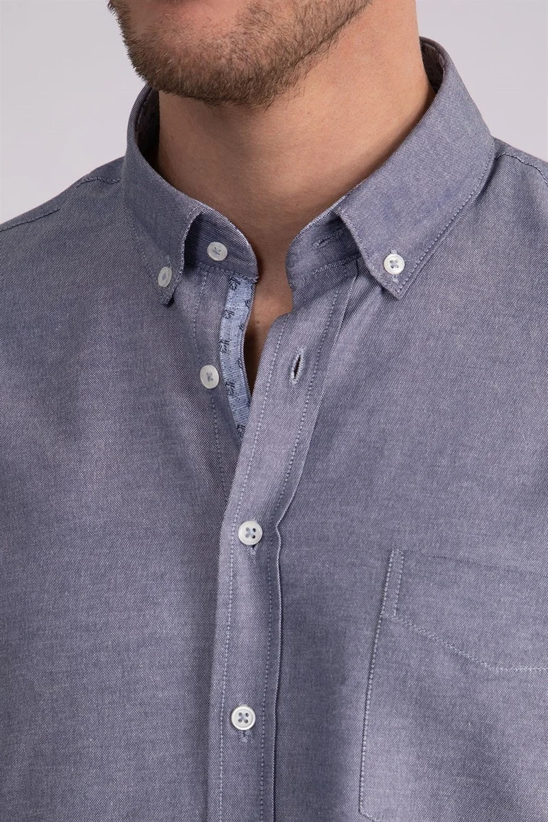 تودورس Classic Fit Relaxed Cut Poplin Oxford Men's Shirt