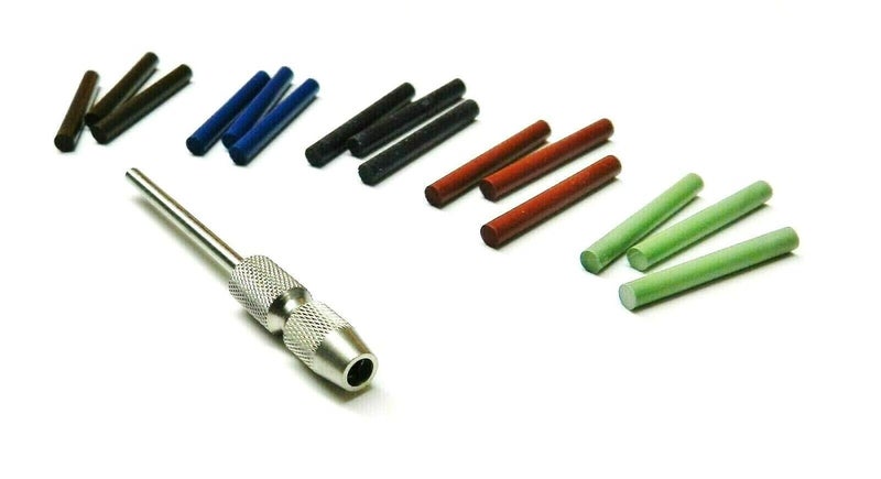 JTS 3mm Silicone polishing pins 15PC Assortment Polishing Points of 5 Grades & Chuck Mandrel Made in Germany - Image 2