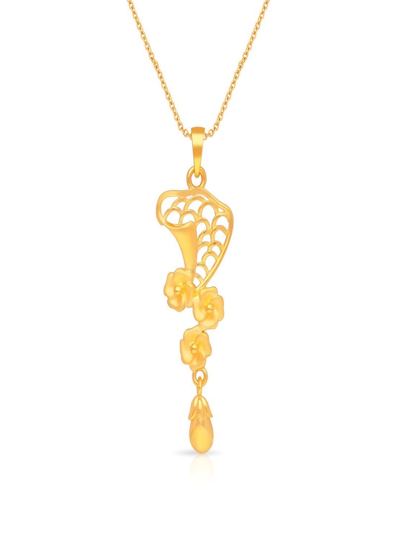 Malabar Gold and Diamonds 22 Carat 916 Purity Yellow Gold Pendant PD1540685Y For Women  - Image 1