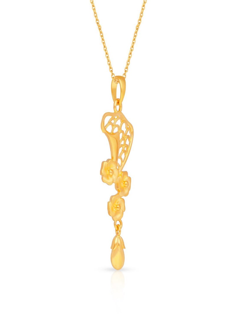 Malabar Gold and Diamonds 22 Carat 916 Purity Yellow Gold Pendant PD1540685Y For Women  - Image 2