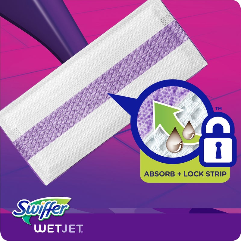 Swiffer Wet Jet Mop Cleaning Pads Refill, Floor Cleaner for Mopping Wood, Laminate, Tile in Home, Bathroom, Kitchen, All Purpose Multi-Surface Spray Mop Pad for Floor Cleaning, 24ct - Image 5