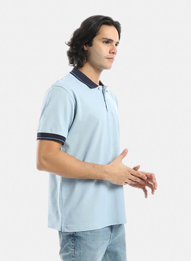 Unique Short Sleeves Pique Polo Tshirt - Image 3