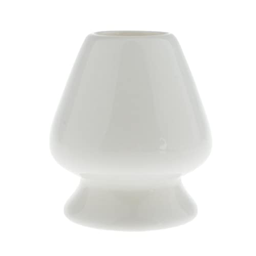 CALANDIS® Ceramic Matcha Whisk Holder Stand for Japanese Tea Ceremony White - Image 1