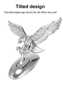 ShebSheb Silver Eagle Shaped Car Ornament WithWaterproof Self-adhesive And Rustproof  - Image 5