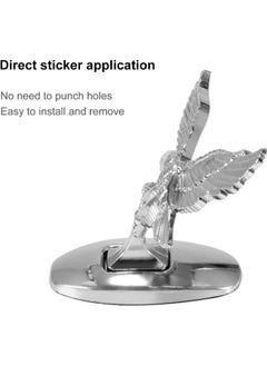 ShebSheb Silver Eagle Shaped Car Ornament WithWaterproof Self-adhesive And Rustproof  - Image 4