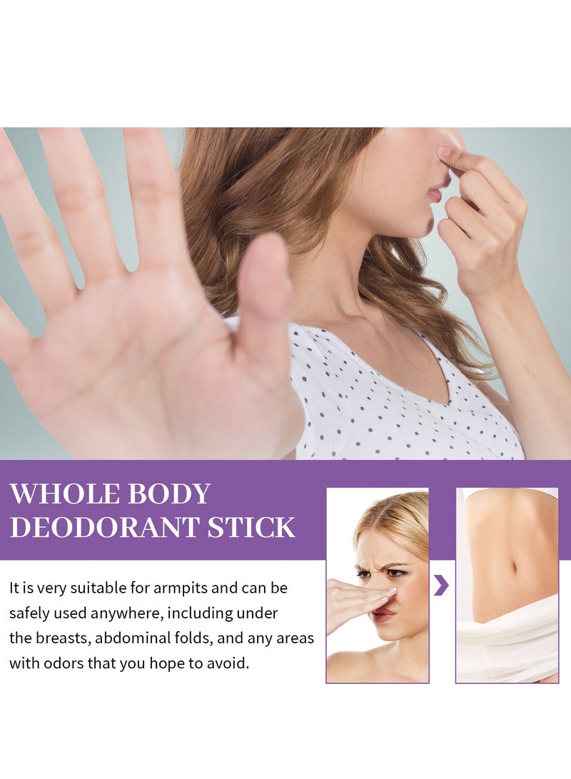 EELHOE Whole Body Deodorant - Smooth Solid Stick - 72 Hour Odor Control - Aluminum Free, Baking Soda Free and Skin Safe - 18g  (Lavender Sage) - Image 5