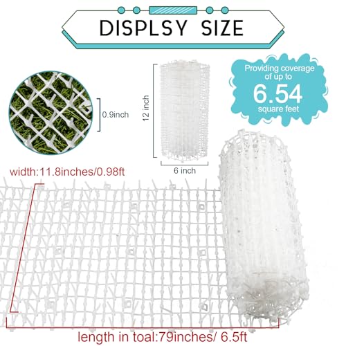 Zopeal 6.5ft Cat Repellent Mat with 8 Ground Stakes 8 Zip Ties, Spikes Deterrent Mat Keep Dog Off Couch for Indoor Outdoor Keep Pet Off Yard Garden, 79 x 12 Inch/1 Roll - Image 3