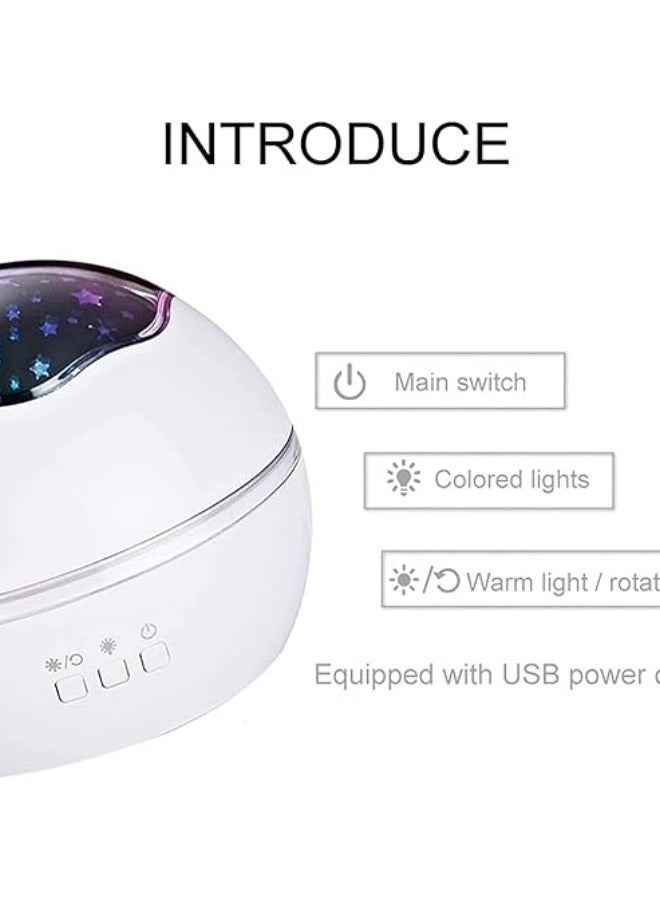 General Galaxy Projector Lighting Rotating Ball Star Projector Light Colorful Stars Moon Light Ocean Projector Night Light Bedside Lamp Light Decoration for Home  - Image 4