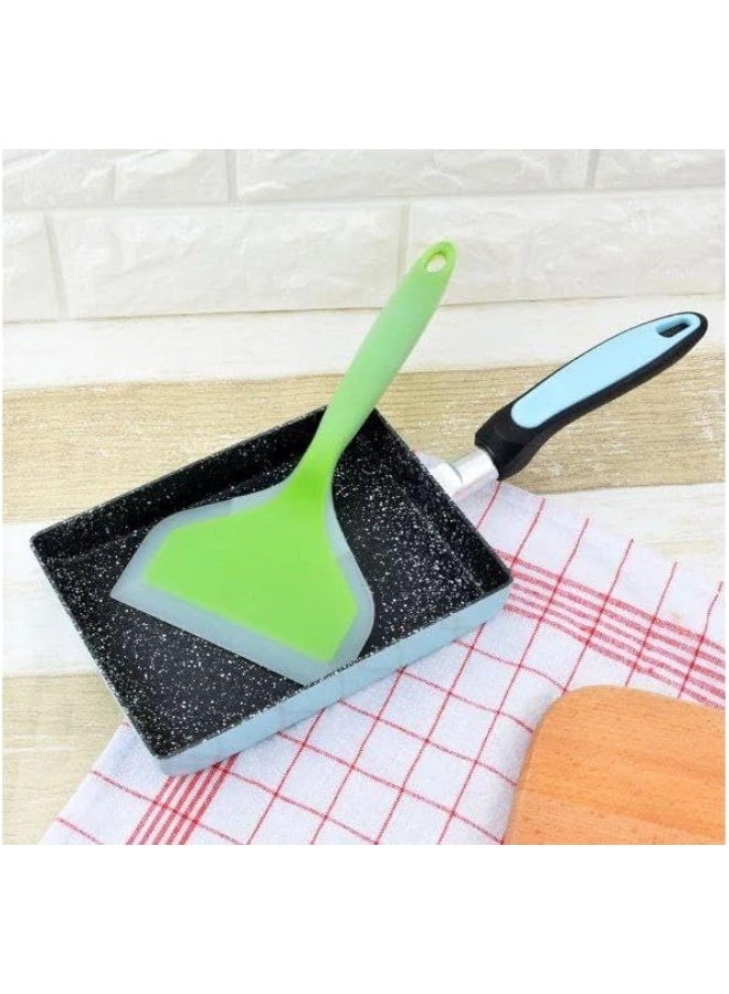 Wide Flexible Non-Stick Silicone Cooking Spatula Heat Resistant Kitchen Turner for Eggs Pancakes Omelets and Steak Multiple Colors - Image 5