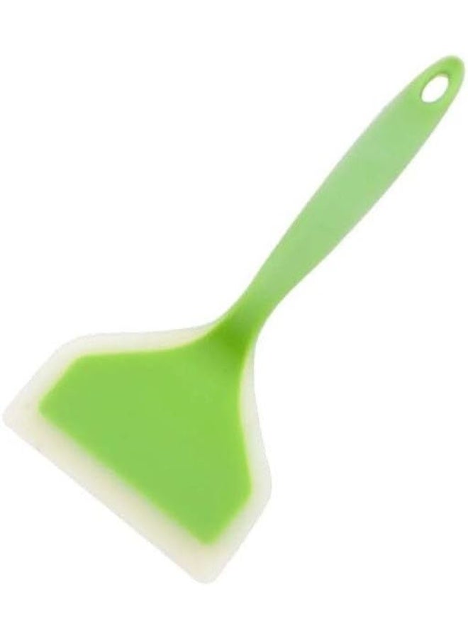 Wide Flexible Non-Stick Silicone Cooking Spatula Heat Resistant Kitchen Turner for Eggs Pancakes Omelets and Steak Multiple Colors - Image 4