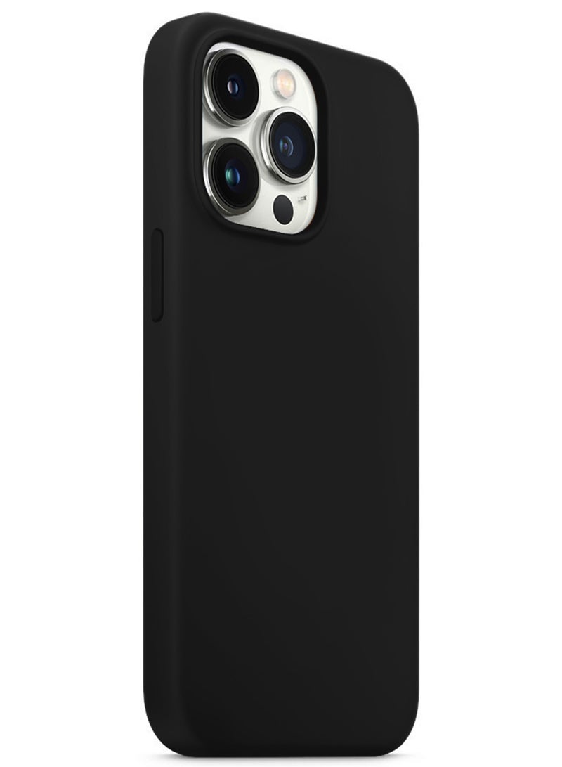 CATANES غطاء سيليكون لجهاز آبل آيفون 13 برو ماكس أسود - Image 2