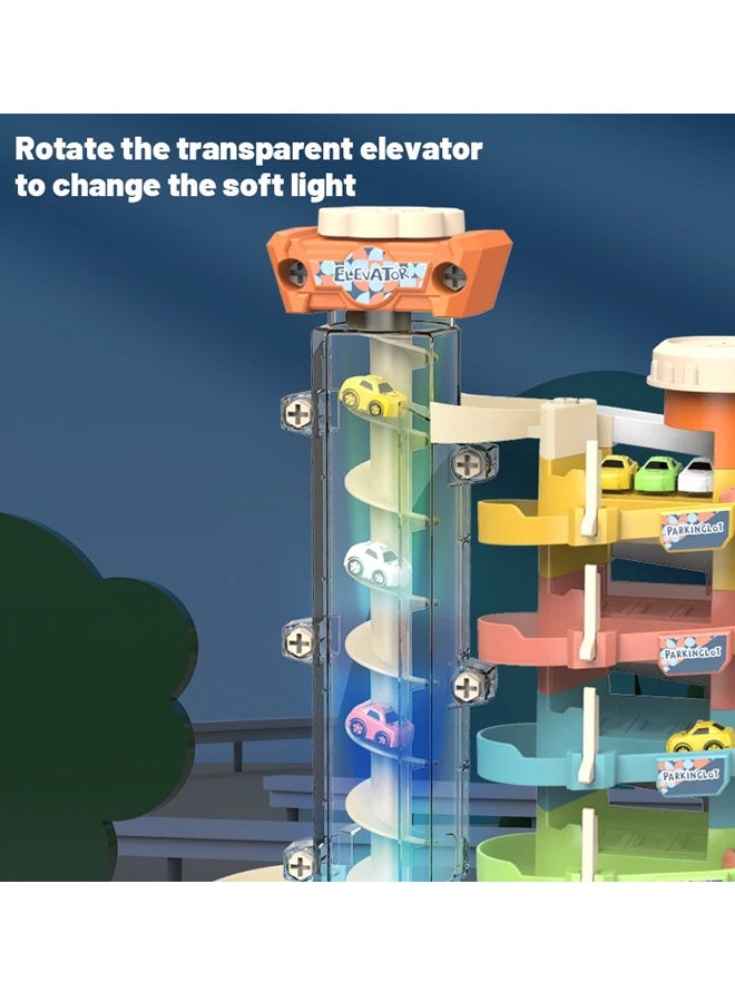 Toy Car Ramp Set - Race Track Garage Playset with Mini Cars Figures for Kids Aged 3-6 - Gift for Boys Kids Ages 3 to 6 Years Old - Image 4