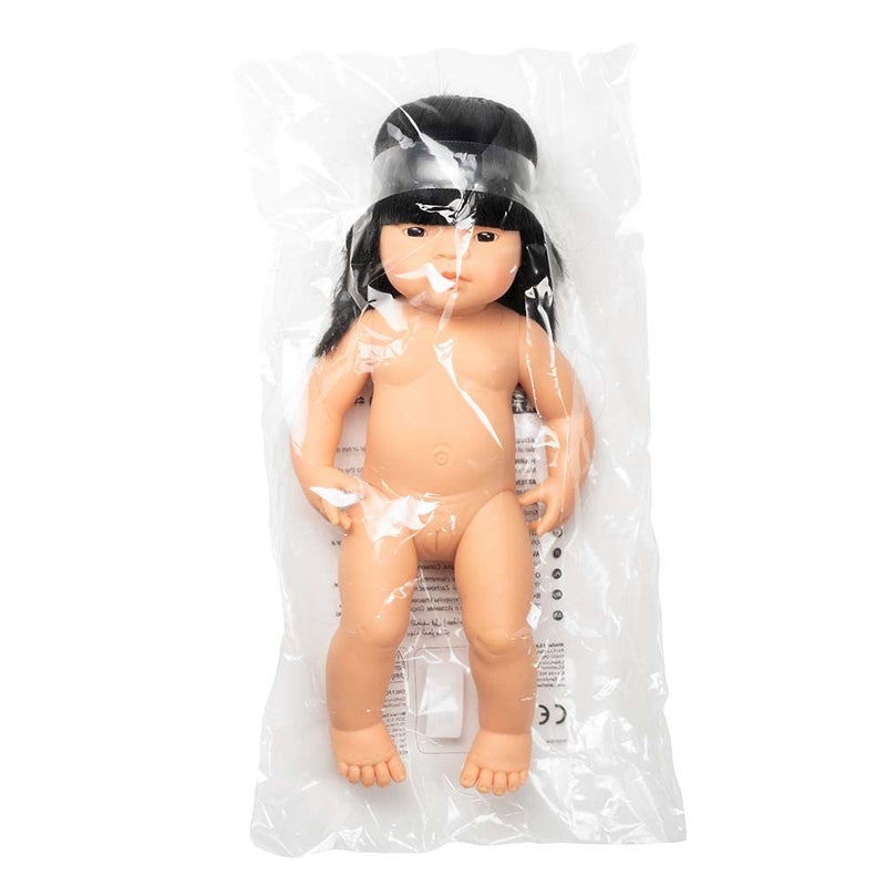 Miniland Doll 15'' Asian Girl (Polybag) - Made in Spain, Anatomically Correct, Quality, Inclusion - Image 3