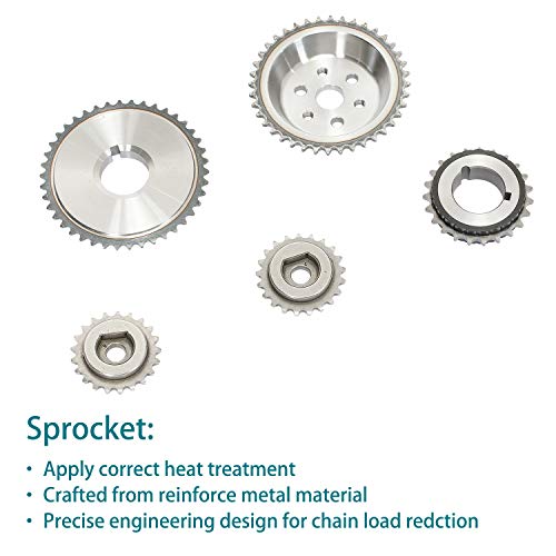 Gledewen 9-4201S 2.4 Timing Chain Kit, Compatible with 2003-2015 Chevy Malibu Equinox GMC Terrain Pontiac Buick Saturn SAAB, Replaces# 9-4201S, 9-4201SX, 9-4202S, for 2.4L 2.2L 2.0L Engine - Image 4