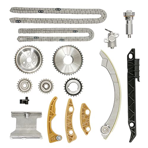 Gledewen 9-4201S 2.4 Timing Chain Kit, Compatible with 2003-2015 Chevy Malibu Equinox GMC Terrain Pontiac Buick Saturn SAAB, Replaces# 9-4201S, 9-4201SX, 9-4202S, for 2.4L 2.2L 2.0L Engine - Image 1