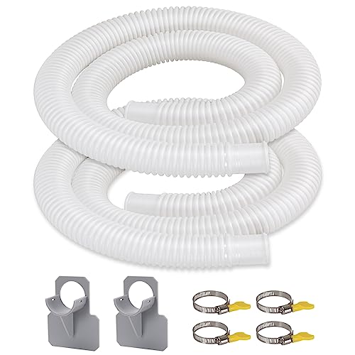 KLOLKUTTA KLOLKUTTA Pool Hoses for Above Ground Pool, 2 PACK 1.25 Inch Pool Filter Hose Accessory Bump Replacement Hose 59 Inch  - Image 1