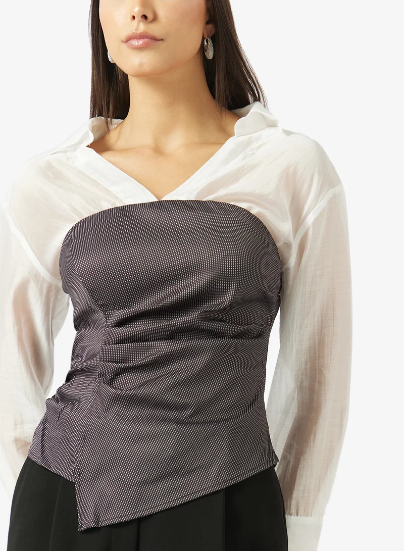 Ella  Shirt With Mock Bandeau for Women | Best Price UAE