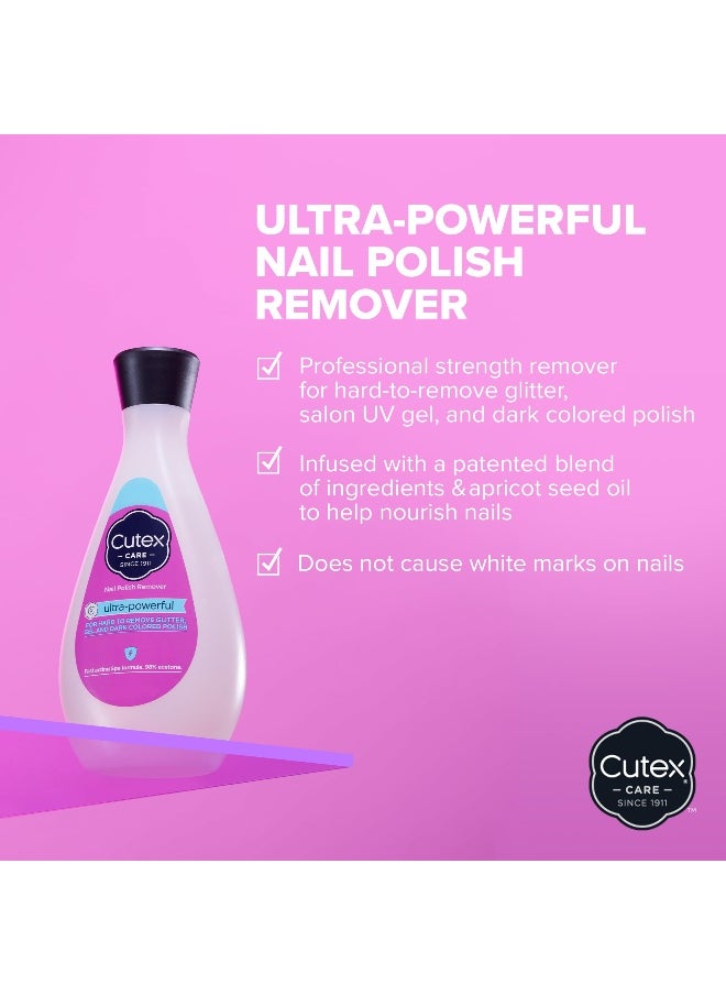 Cutex Cutex Gel Nail Polish Remover UltraPowerful Removes Glitter and Dark Colored Paints Paraben Free 676 Fl Oz  - Image 2