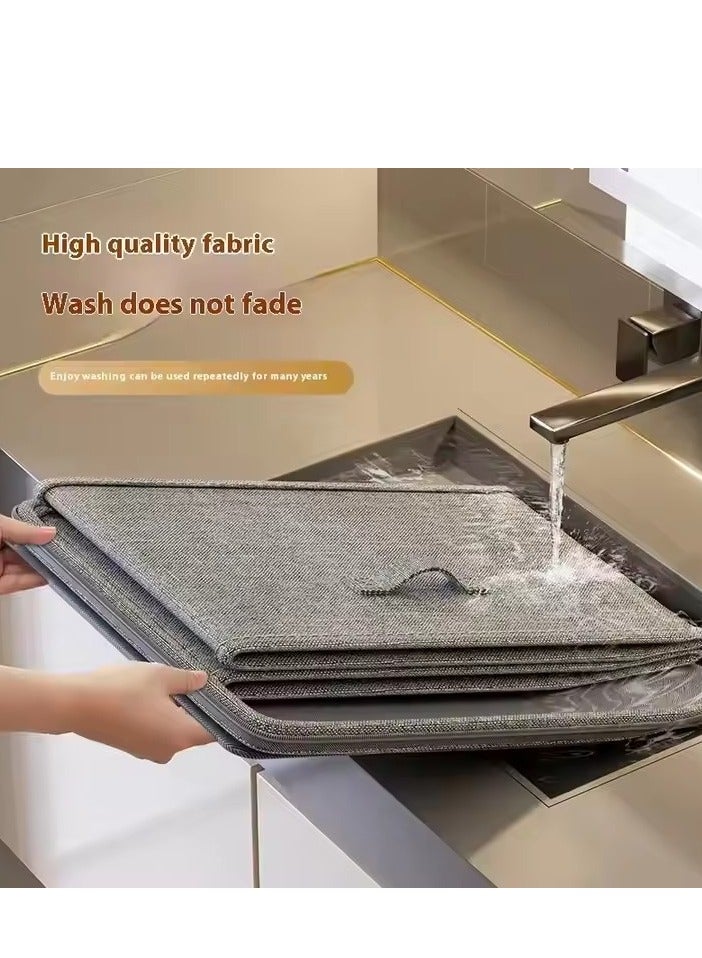 DUNISO 2 PCS Oversized Storage Box, Home Storage Box, Foldable Zipper Cover Cubic Storage Cabinet, Home Bedroom Office Storage Box - Image 4