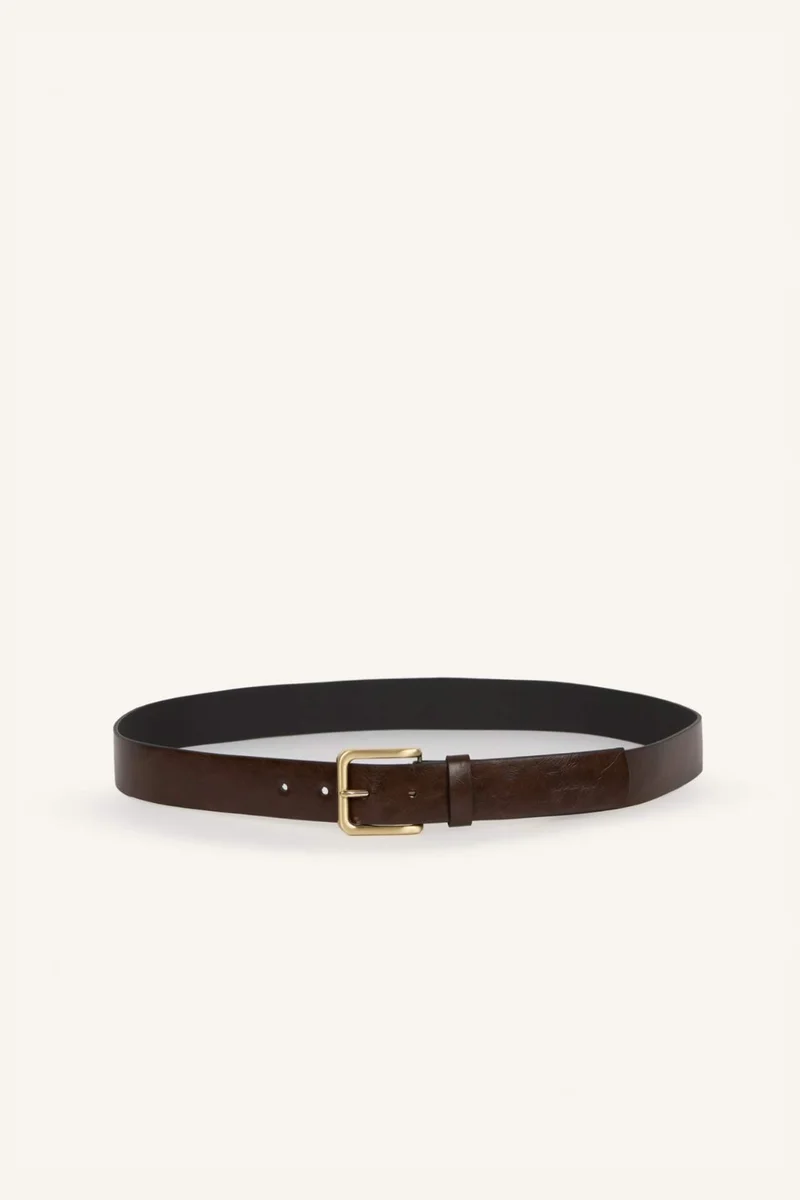 ديفاكتو Woman Rectangle Clasp Faux Leather Jean Belt