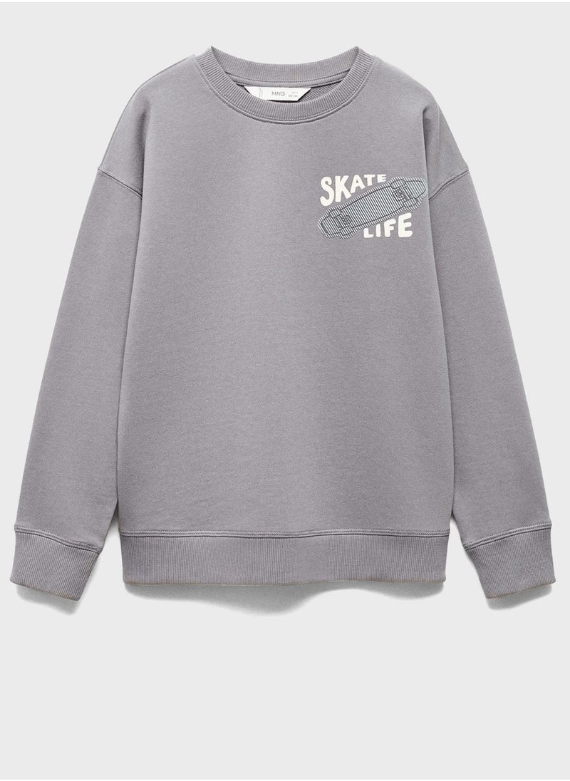 MANGO - Kids Graphic Sweatshirt - Image 1
