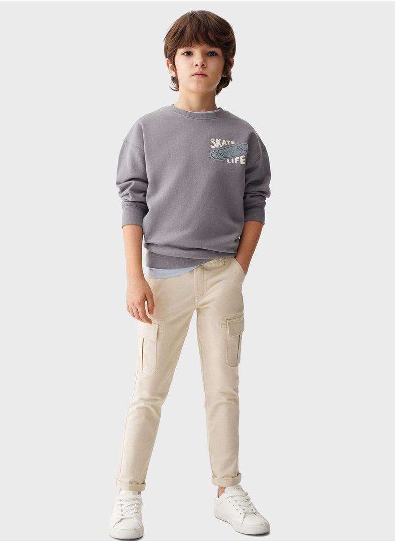 MANGO - Kids Graphic Sweatshirt - Image 1