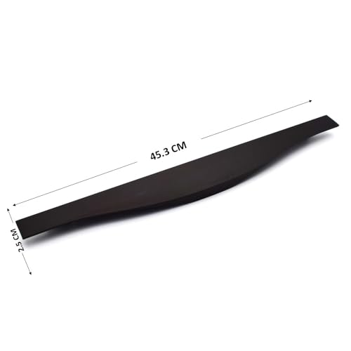 RAB Handle Aluminum Kitchen and Office Drawer/Cabinet/Door/Wardrobe/Profile Handle (Code:- Hand F 125, Finish:- Black, Size:- 18") - Image 2
