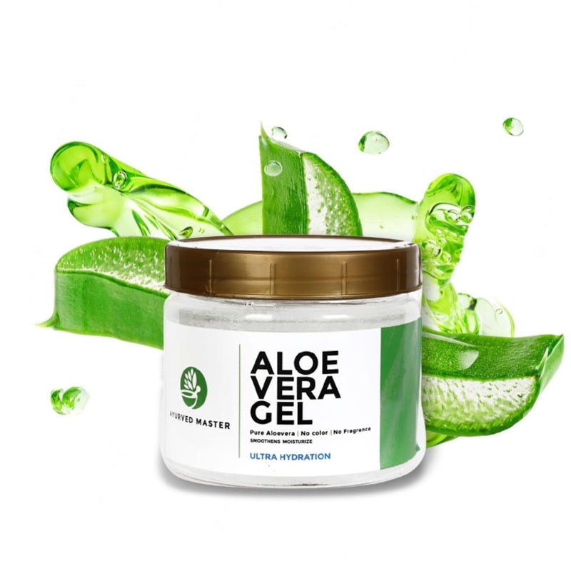 Ayurved Master 100 Natural And Organic Multipurpose Beauty Aloe Vera Gel for Skin Hair and Body Moisturises Skin Increases Cells Life Revitalizes Skin Vitality  500gm - Image 1