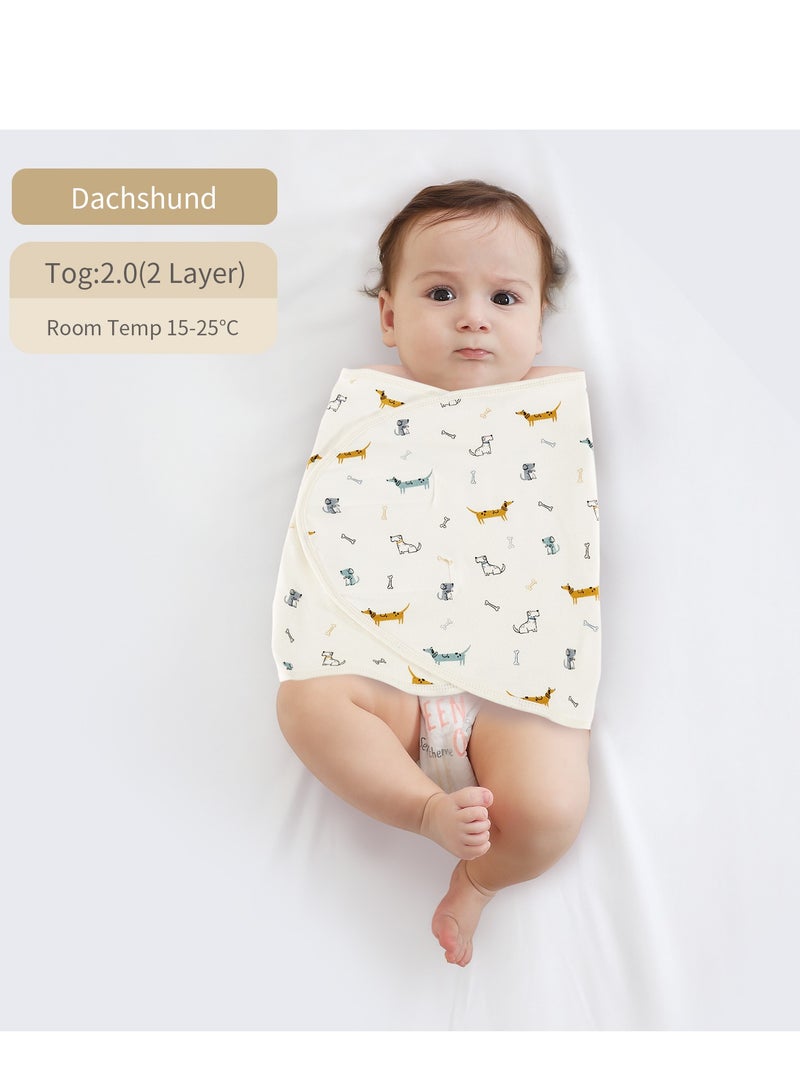insular Double Layer Swaddle Blanket