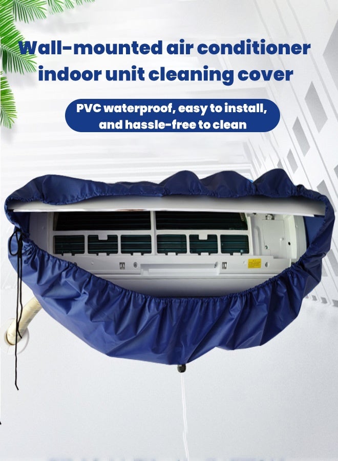 Air Conditioner Cleaning Cover Dust Washing Bag for large size 2P-3P Wall Mounted AC Service with pipe  - Image 2