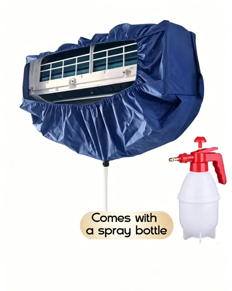 Air Conditioner Cleaning Cover Dust Washing Bag for large size 2P-3P Wall Mounted AC Service with pipe，Split air conditioner cleaning cover/Air conditioner cleaning tools/Cleaning towels/Home & Kitchen/Kitchen accessories/Air conditioner cleaners/Cover/Air conditioner cleaning cover/Cleaning air conditioner cover - Image 1