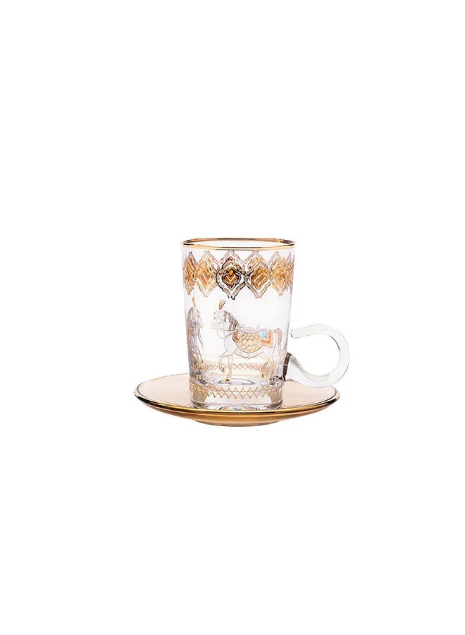 Villeroy & Boch 6-Piece Horse Amber Teacups