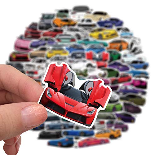 Ratgoo 100 Packs JDM Sport Car Racing Stickers Water Bottles Laptop Phone Motorcycle Computer Guitar Skateboard Hydroflasks Vinyl Sticker Waterproof Aesthetic Trendy Decals for Teens Girls Adults - Image 2