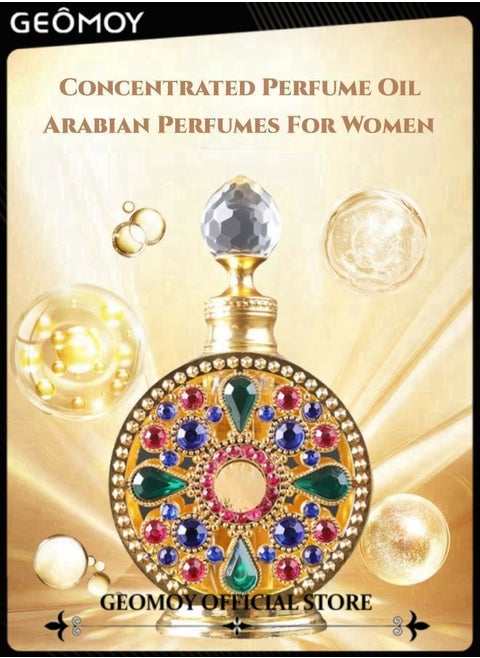 Women's Gold Concentrated Perfume Oil Sultan Perfume Oil Long Lasting Arabian Perfumes For Women 15ml 0.53oz