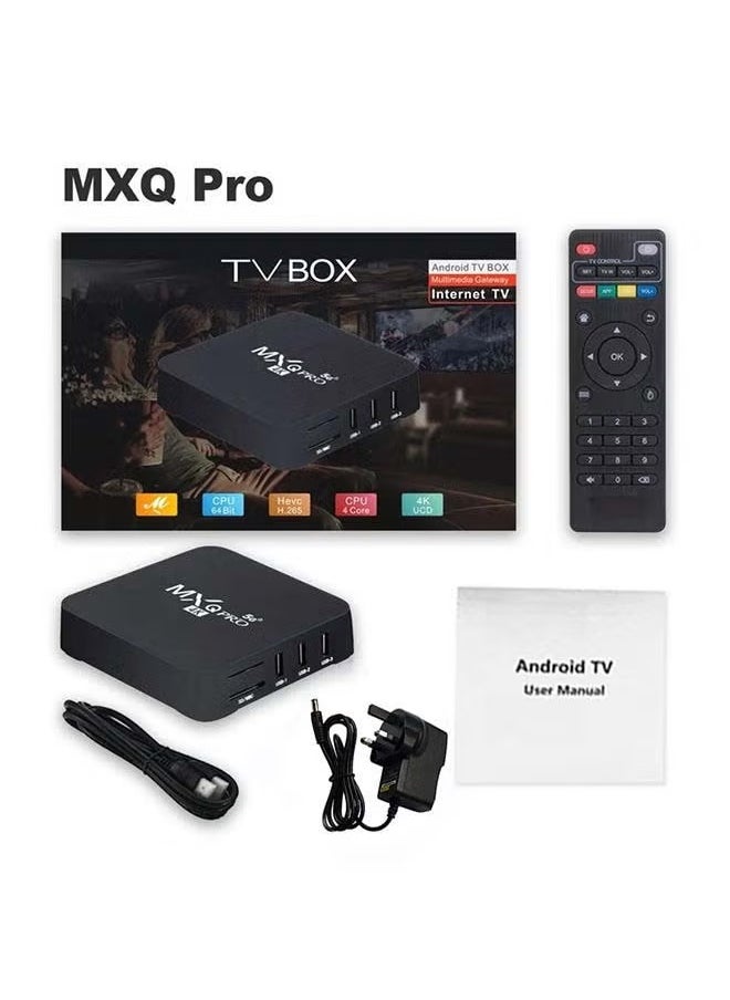 BORTONY Android TV Box 11.1 (1GB+8GB) 64 Bit 4-Core CPU MXQPro black  - Image 1