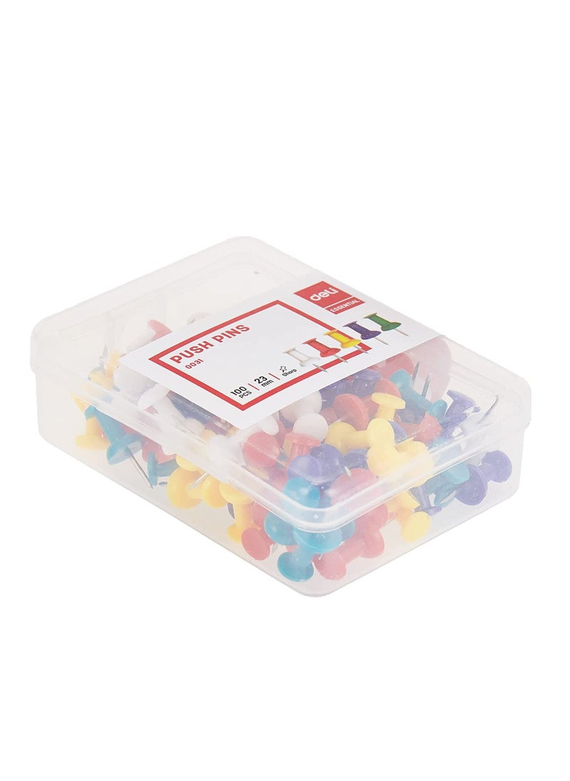 Deli 200-Piece Piece Push Pin Set Multicolour  - Image 2