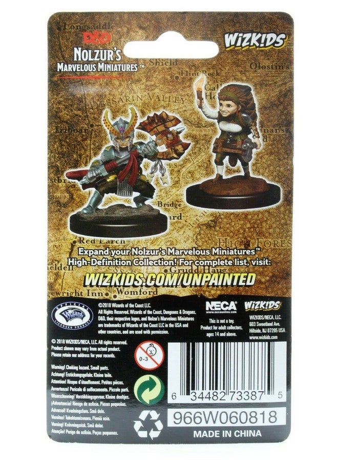 Dungeons & Dragons NECA D&D Nolzurs Marvelous Unpainted Miniatures: Wave 6: Female Halfing Fighter - Image 2