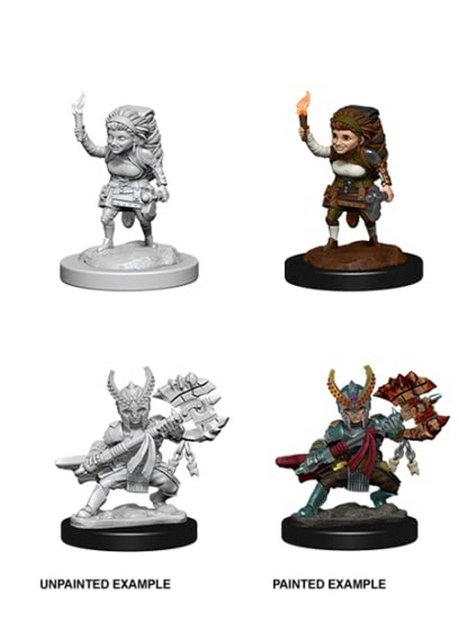 Dungeons & Dragons NECA D&D Nolzurs Marvelous Unpainted Miniatures: Wave 6: Female Halfing Fighter - Image 3