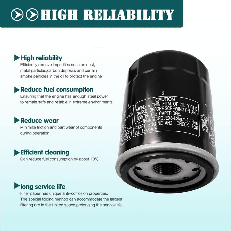 SOLLON Oil Filter 2540086 2540122 for Polaris Ranger 700-900, RZR 800-900, Sportsman 600-800, General 1000 - Image 2