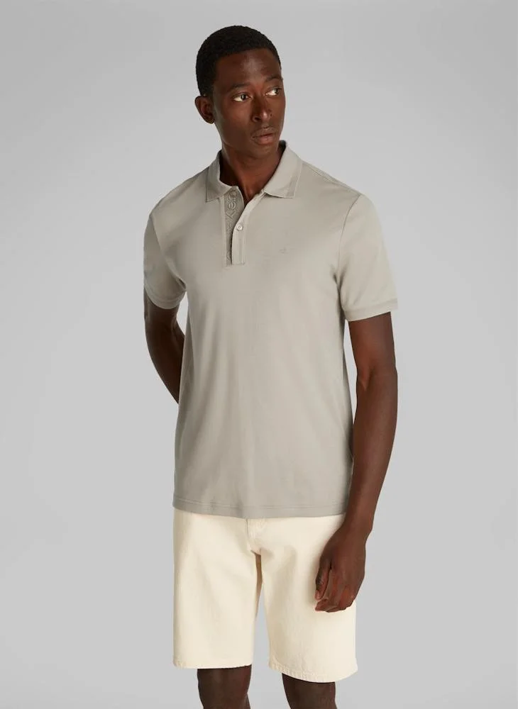 CALVIN KLEIN Liquid Touch Texture Collar Polo