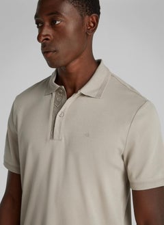 CALVIN KLEIN Texture Collar Short Sleeve Polo  - Image 3