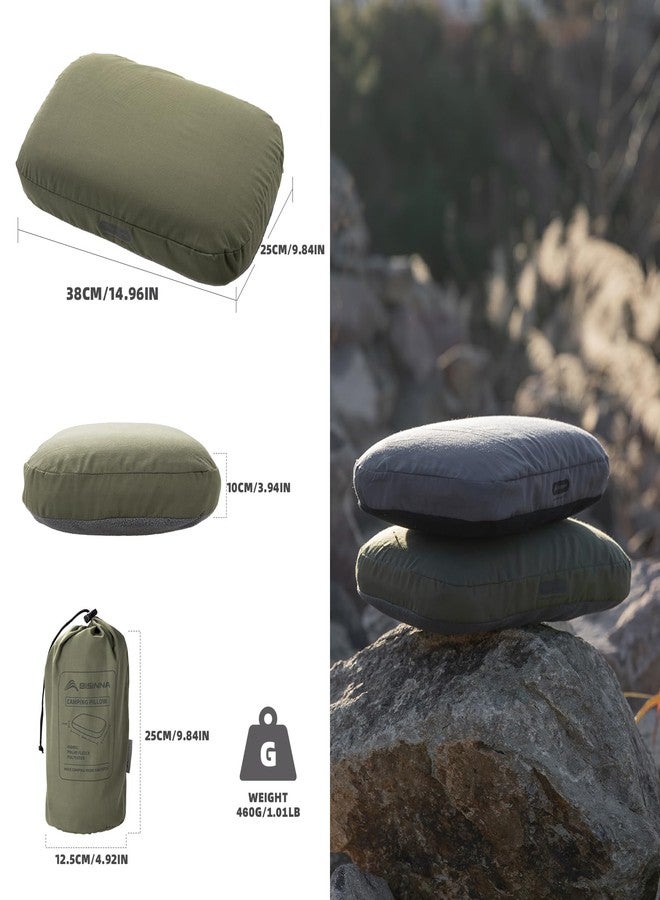 BISINNA Camping Memory Foam Pillow, Ultralight Travel Pillow, Backpacking Pillow with Removable Cover, Ergonomic, Neck Lumbar Support for Outdoor Car Airplane Camp Hiking Backpacking - Image 2