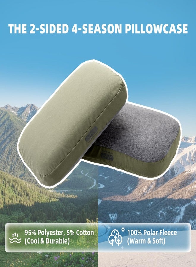 BISINNA Camping Memory Foam Pillow, Ultralight Travel Pillow, Backpacking Pillow with Removable Cover, Ergonomic, Neck Lumbar Support for Outdoor Car Airplane Camp Hiking Backpacking - Image 4