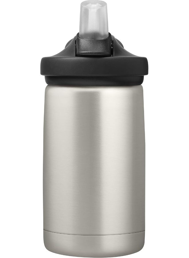 CAMELBAK زجاجة كاملباك إيدي+ للأطفال سعة 12 أونصة، مصنوعة من الفولاذ المقاوم للصدأ المعزول مع غطاء قشة - Image 2