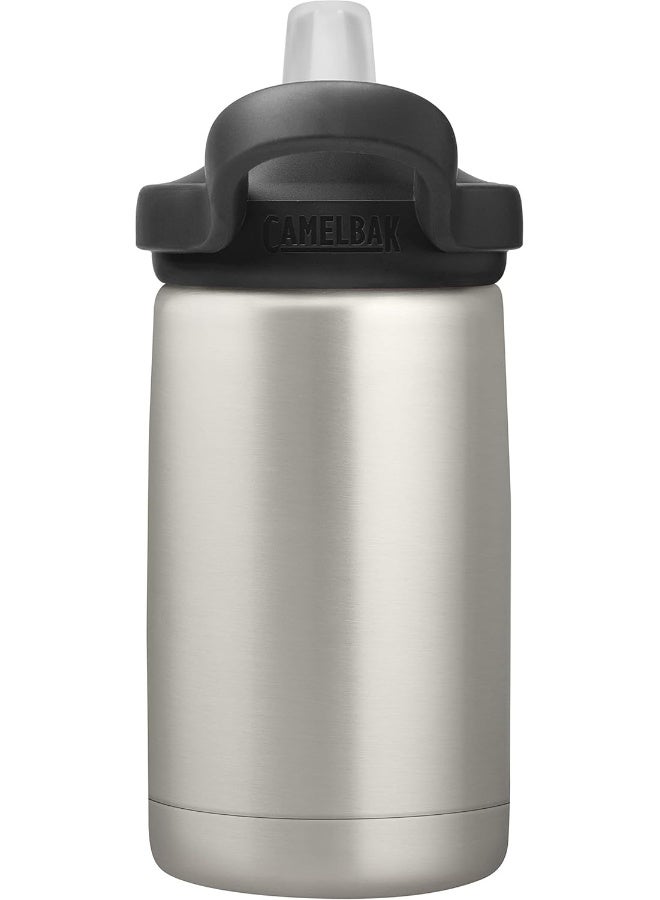 CAMELBAK زجاجة كاملباك إيدي+ للأطفال سعة 12 أونصة، مصنوعة من الفولاذ المقاوم للصدأ المعزول مع غطاء قشة - Image 4